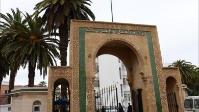 يقع مقر وزارة العدل المغربية في الرباط.