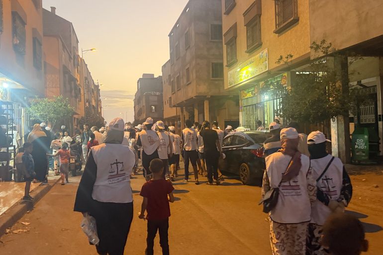 التصويت لعبد الغني - مشهد من الحملة الانتخابية بمراكش