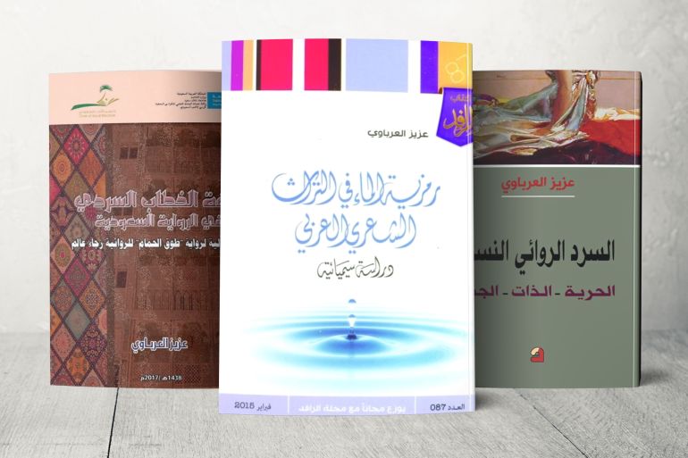 ومن مؤلفي هذا الكتاب عزيز الألباني، الذين يهتمون بالأدب العربي والتراث العربي